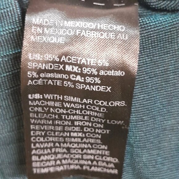 Chicos Holiday Slinky Stretch Comfy Pull On Emerald Size 3R Size 16/18 Pants - Picture 4 of 9